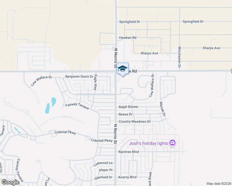 map of restaurants, bars, coffee shops, grocery stores, and more near 3824 Lew Wallace Drive in Clovis