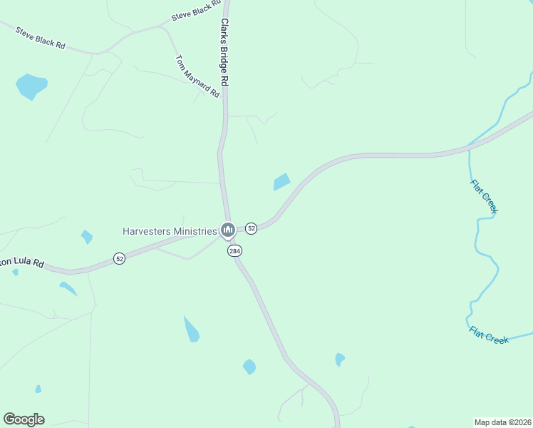 map of restaurants, bars, coffee shops, grocery stores, and more near 8852 Lula Road in Gainesville