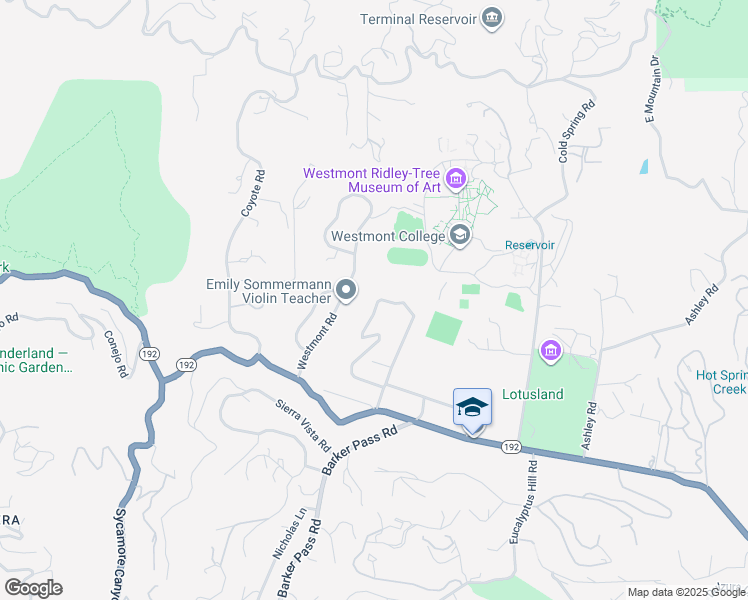 map of restaurants, bars, coffee shops, grocery stores, and more near 798 Chelham Way in Montecito