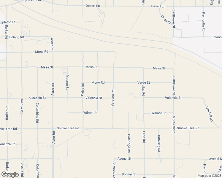 map of restaurants, bars, coffee shops, grocery stores, and more near 10763 Salem Avenue in Hesperia