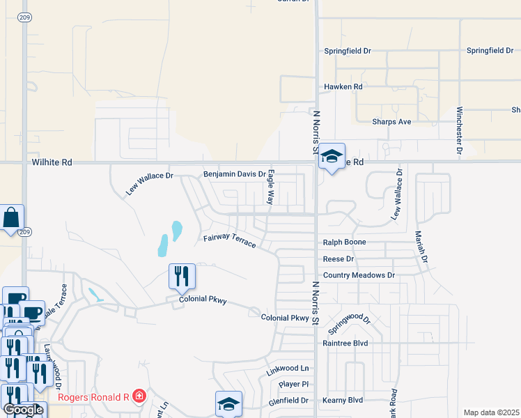 map of restaurants, bars, coffee shops, grocery stores, and more near 3704 Lew Wallace Drive in Clovis