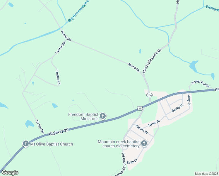 map of restaurants, bars, coffee shops, grocery stores, and more near 120 Spring Hill Road in Anderson