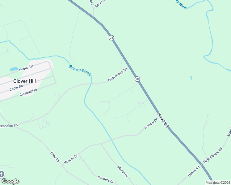 map of restaurants, bars, coffee shops, grocery stores, and more near 114 George Edward Drive in Anderson