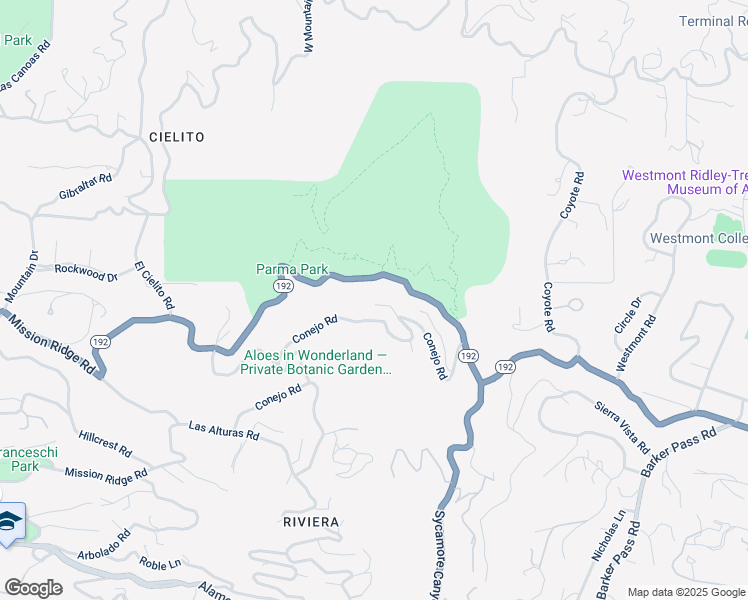 map of restaurants, bars, coffee shops, grocery stores, and more near 306 Sherman Road in Santa Barbara