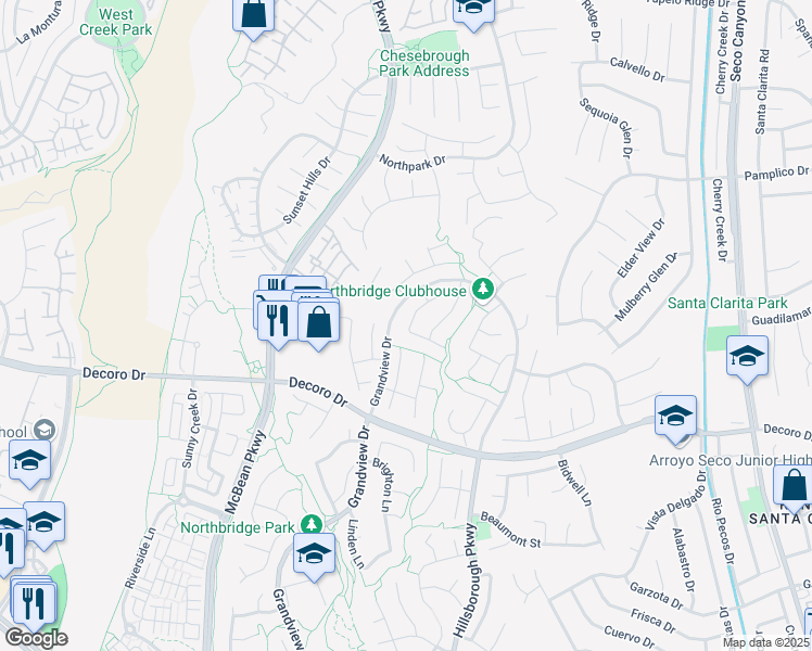 map of restaurants, bars, coffee shops, grocery stores, and more near in Los Angeles County