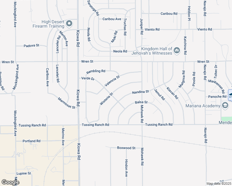 map of restaurants, bars, coffee shops, grocery stores, and more near 21141 Wisteria Street in Apple Valley