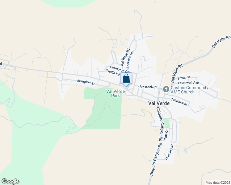 map of restaurants, bars, coffee shops, grocery stores, and more near 30300 Arlington Street in Castaic