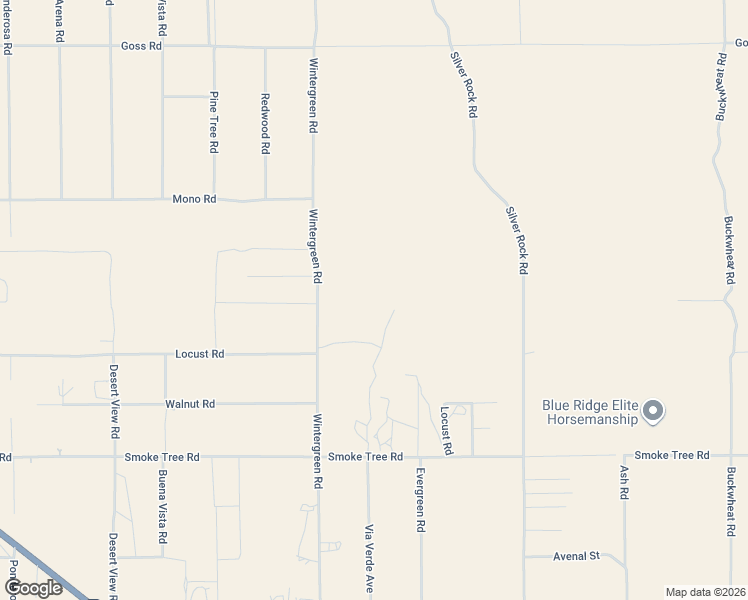 map of restaurants, bars, coffee shops, grocery stores, and more near 10678 Evergreen Road in Pinon Hills