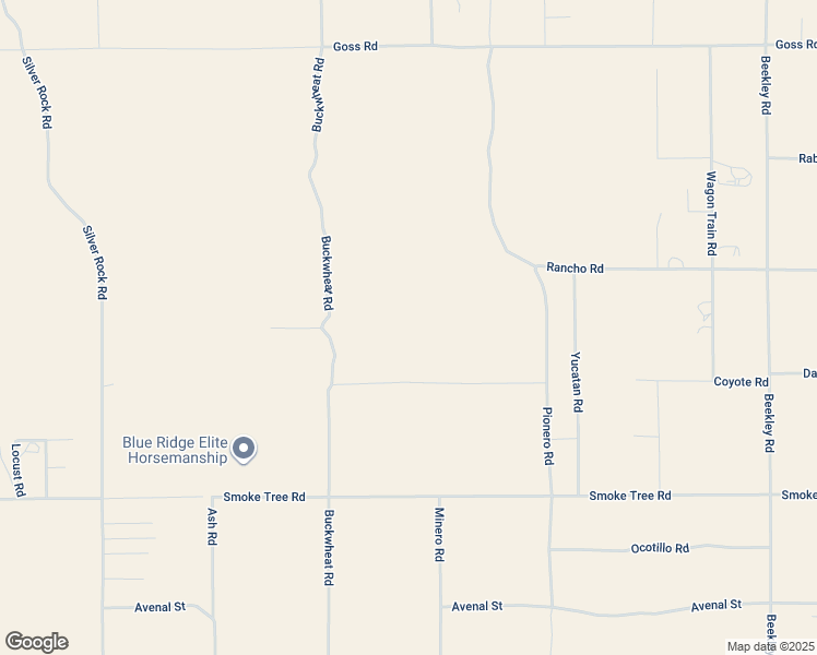 map of restaurants, bars, coffee shops, grocery stores, and more near 2647 Minero Road in Pinon Hills