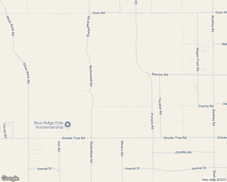 map of restaurants, bars, coffee shops, grocery stores, and more near 2647 Minero Road in Pinon Hills