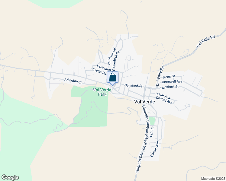map of restaurants, bars, coffee shops, grocery stores, and more near in Val Verde