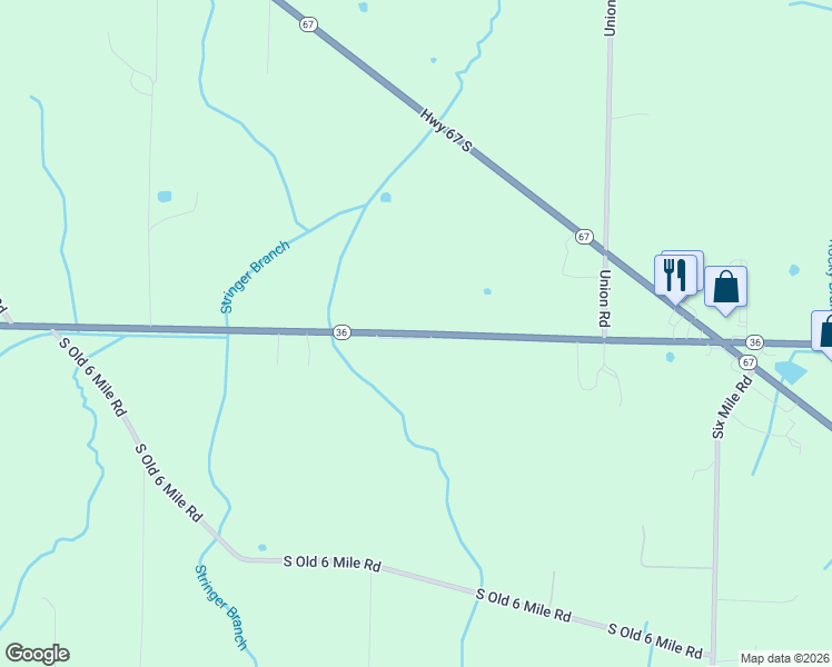 map of restaurants, bars, coffee shops, grocery stores, and more near 3784 Alabama 36 in Somerville