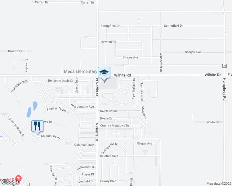 map of restaurants, bars, coffee shops, grocery stores, and more near 224 Buccaneer Loop in Clovis