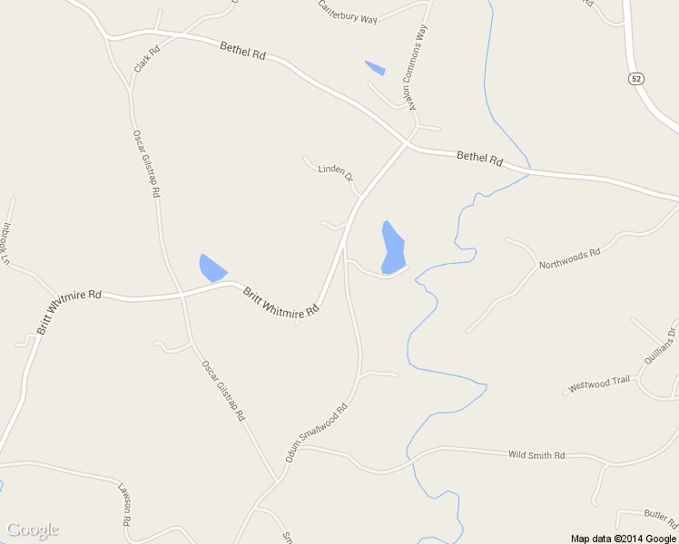 map of restaurants, bars, coffee shops, grocery stores, and more near 5534 Britt Whitmire Rd in Gainesville