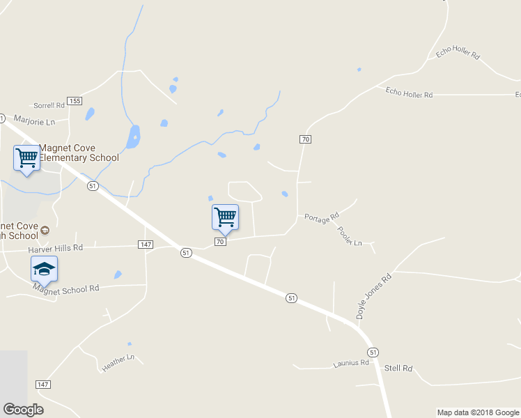 map of restaurants, bars, coffee shops, grocery stores, and more near 214 Kimsey Loop in Malvern