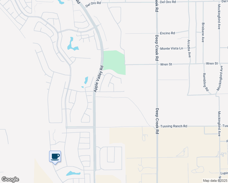 map of restaurants, bars, coffee shops, grocery stores, and more near 10818 Chicory Court in Apple Valley