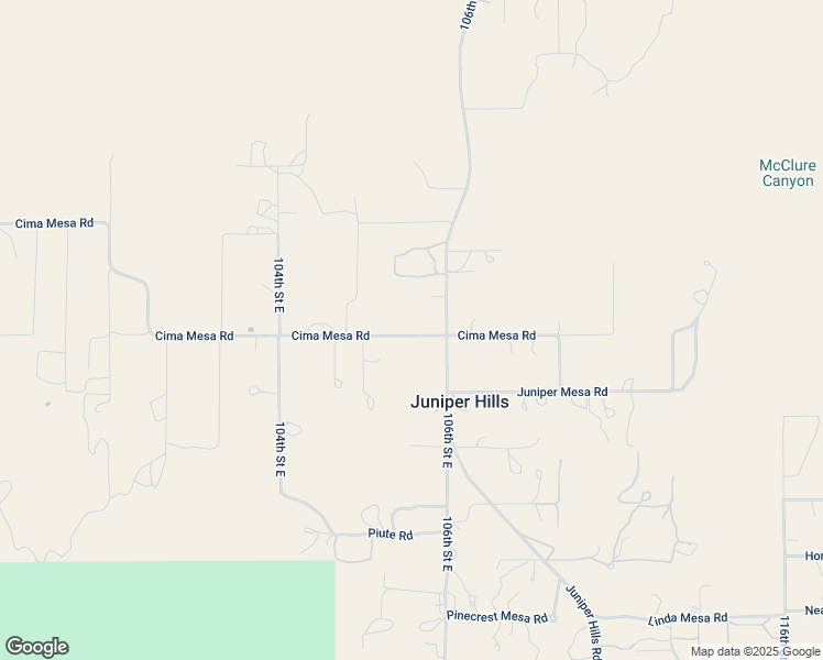 map of restaurants, bars, coffee shops, grocery stores, and more near 10555 Cima Mesa Road in Littlerock