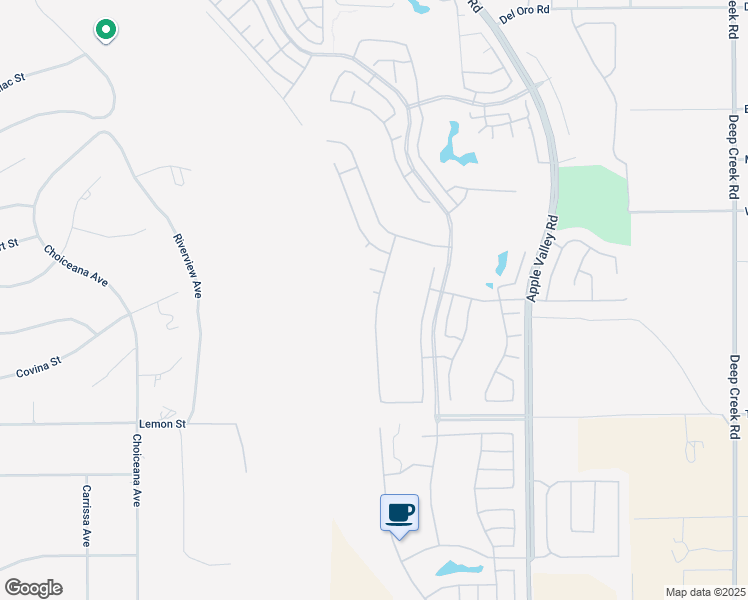 map of restaurants, bars, coffee shops, grocery stores, and more near 19369 Glaslyn Court in Apple Valley