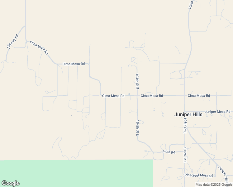 map of restaurants, bars, coffee shops, grocery stores, and more near 104 Cima Mesa Road in Juniper Hills