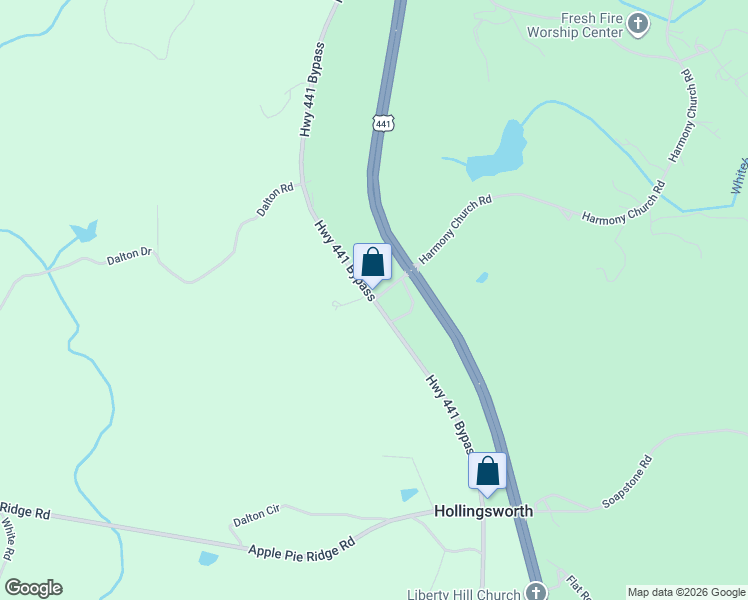 map of restaurants, bars, coffee shops, grocery stores, and more near in Banks County