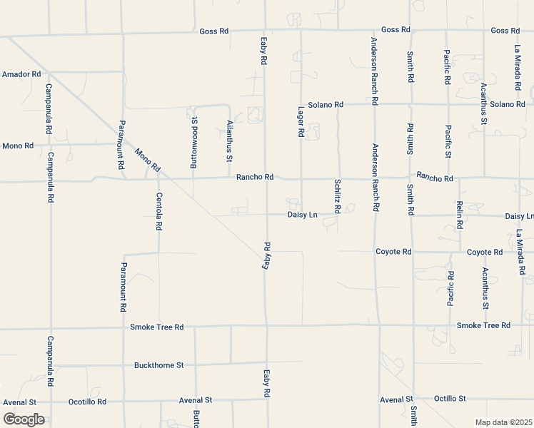 map of restaurants, bars, coffee shops, grocery stores, and more near Eaby Road in Phelan
