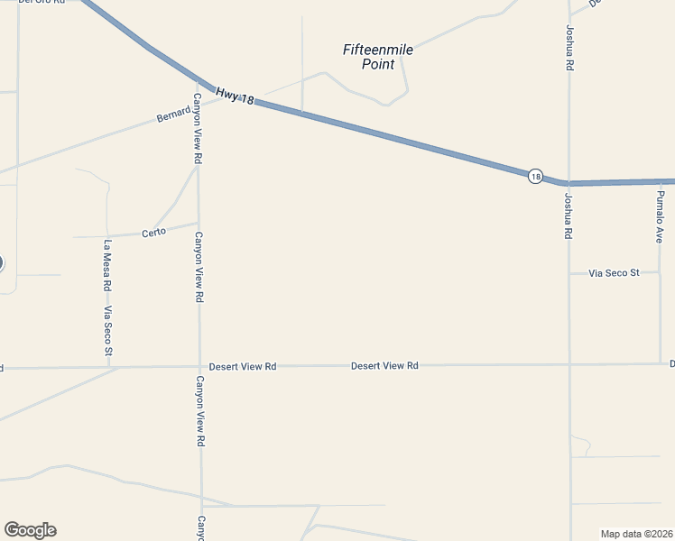 map of restaurants, bars, coffee shops, grocery stores, and more near 27398 Desert View Road in Apple Valley