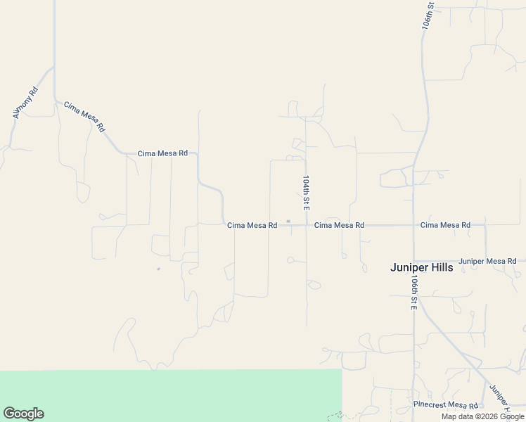 map of restaurants, bars, coffee shops, grocery stores, and more near 10263 Cima Mesa Road in Littlerock
