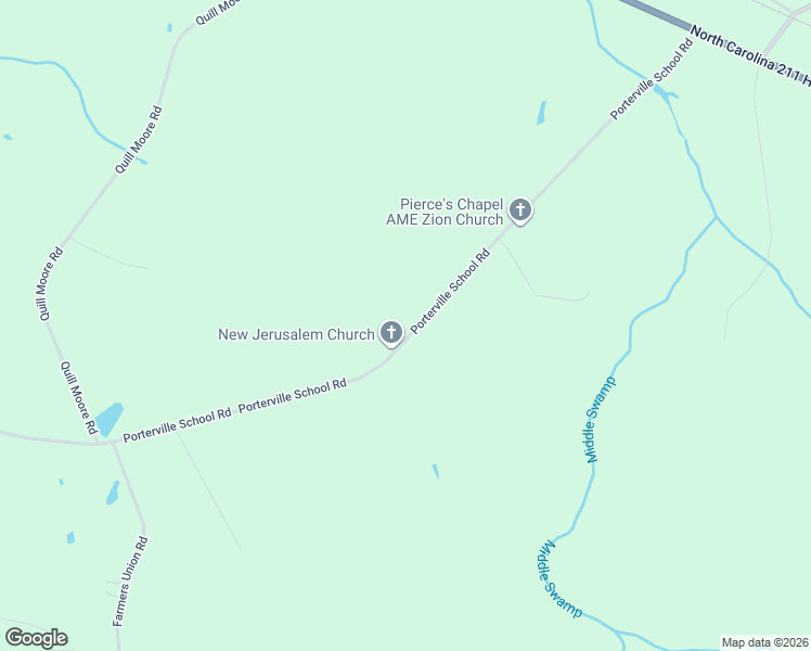 map of restaurants, bars, coffee shops, grocery stores, and more near 938 Porterville School Road in Clarkton