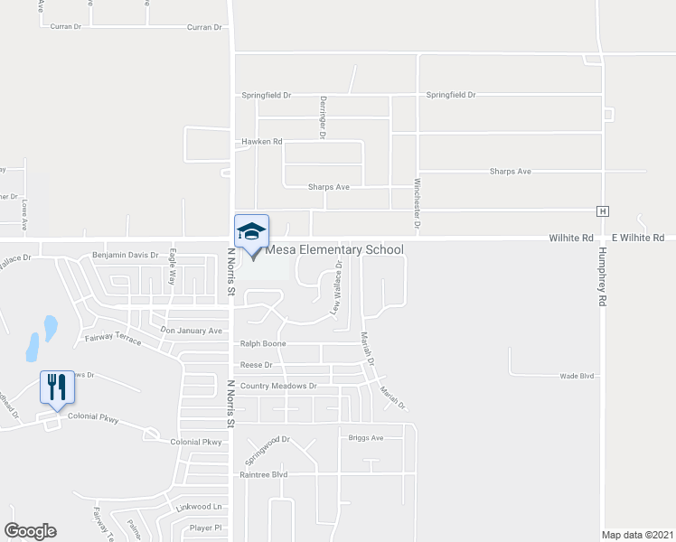 map of restaurants, bars, coffee shops, grocery stores, and more near 4309 Lew Wallace Drive in Clovis