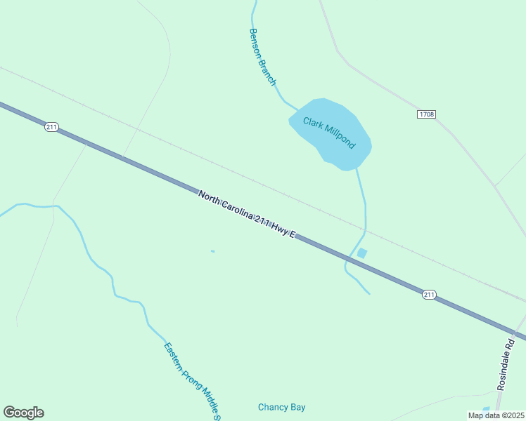 map of restaurants, bars, coffee shops, grocery stores, and more near 7079 North Carolina 211 in Clarkton