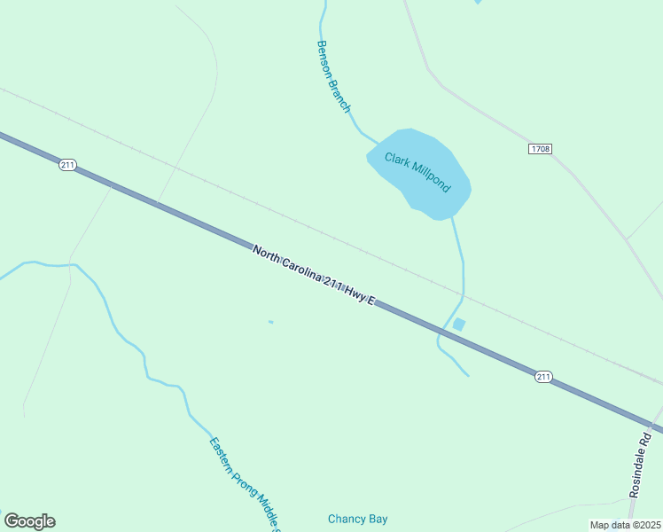 map of restaurants, bars, coffee shops, grocery stores, and more near 7079 North Carolina 211 in Clarkton