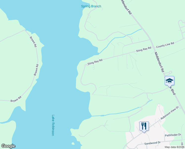 map of restaurants, bars, coffee shops, grocery stores, and more near 25 Lakeside Drive in Hartsville