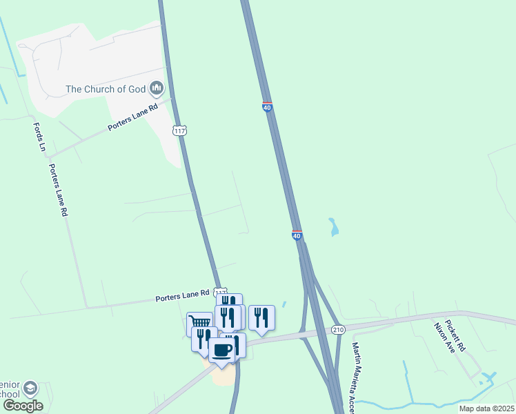 map of restaurants, bars, coffee shops, grocery stores, and more near 29 South Trade Way in Rocky Point