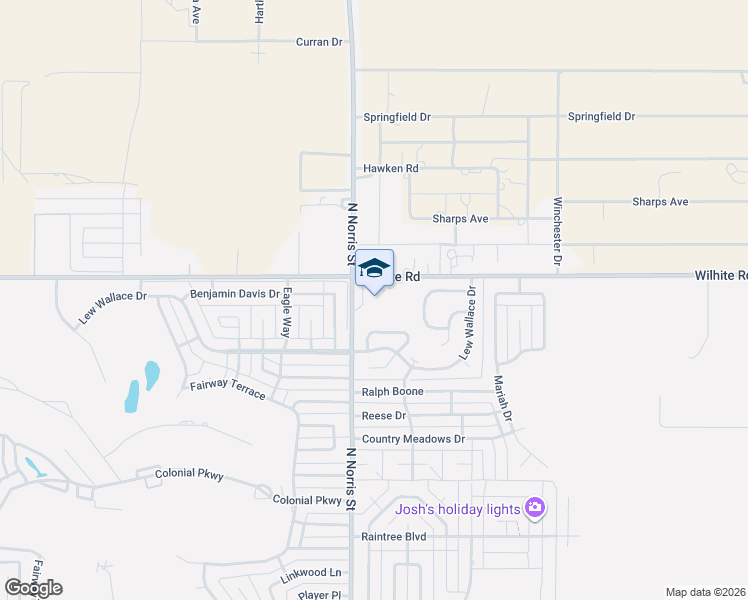 map of restaurants, bars, coffee shops, grocery stores, and more near 4801 North Norris Street in Clovis