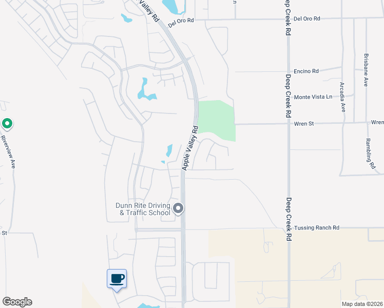 map of restaurants, bars, coffee shops, grocery stores, and more near 10815 Aster Lane in Apple Valley