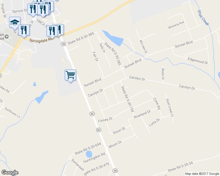 map of restaurants, bars, coffee shops, grocery stores, and more near 100 State Road S-30-747 in Clinton