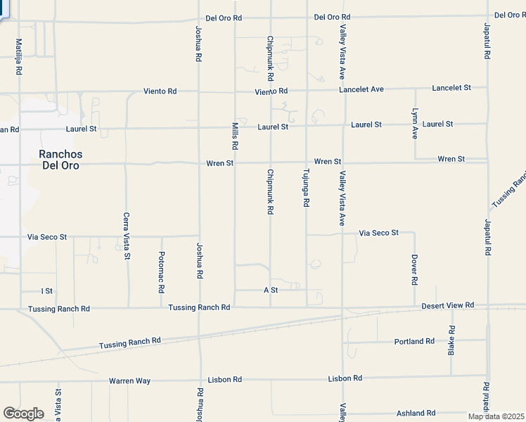 map of restaurants, bars, coffee shops, grocery stores, and more near 10770 Chipmunk Road in Apple Valley