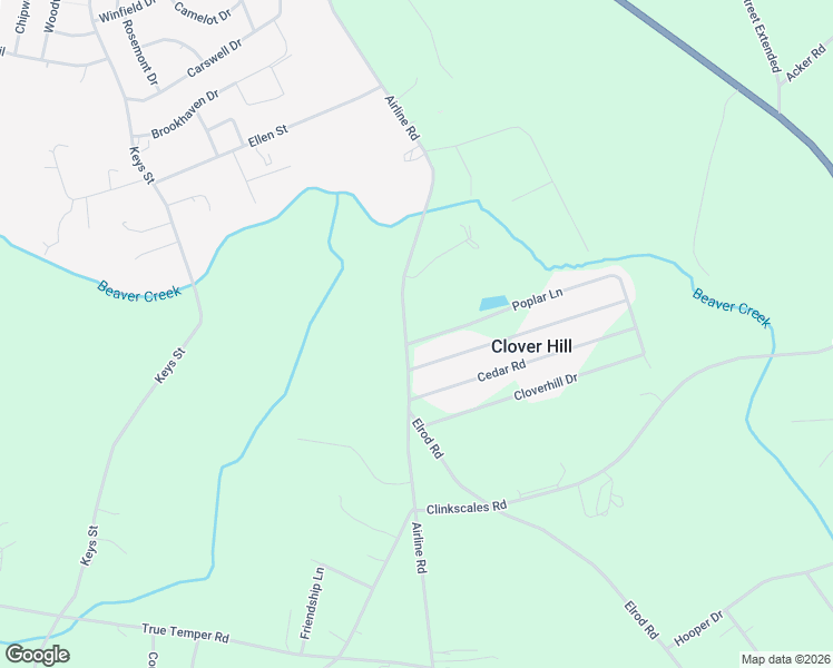 map of restaurants, bars, coffee shops, grocery stores, and more near 108 Poplar Lane in Anderson