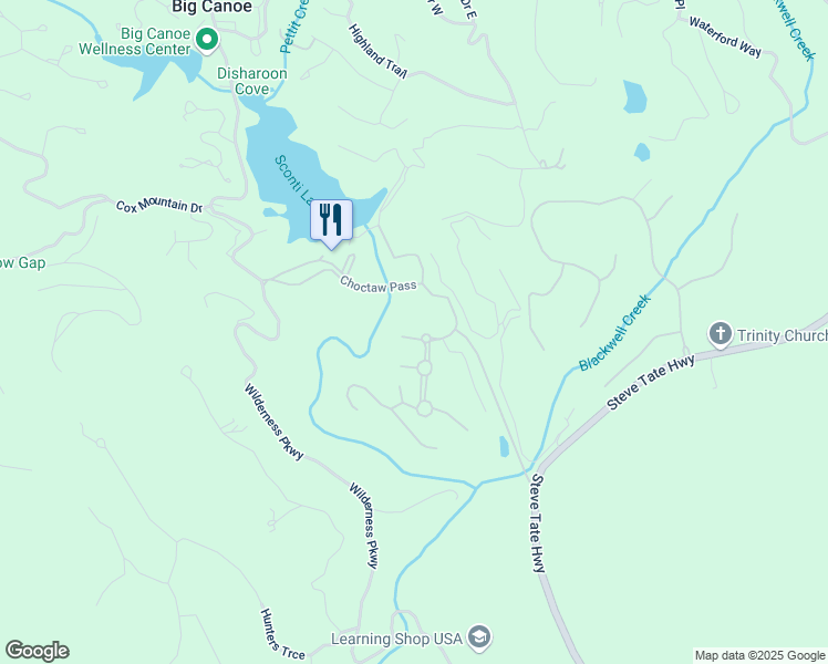 map of restaurants, bars, coffee shops, grocery stores, and more near 16 Osi Way in Jasper
