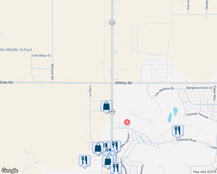 map of restaurants, bars, coffee shops, grocery stores, and more near 4666-4898 N Prince St in Clovis