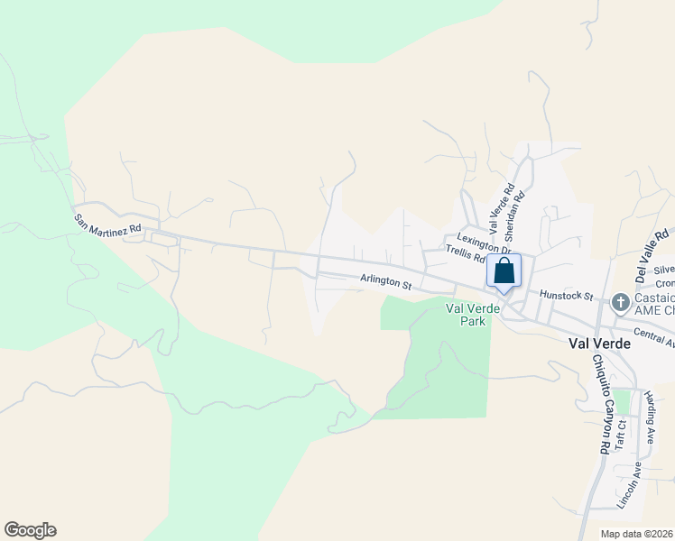 map of restaurants, bars, coffee shops, grocery stores, and more near 30627 Arlington Street in Castaic