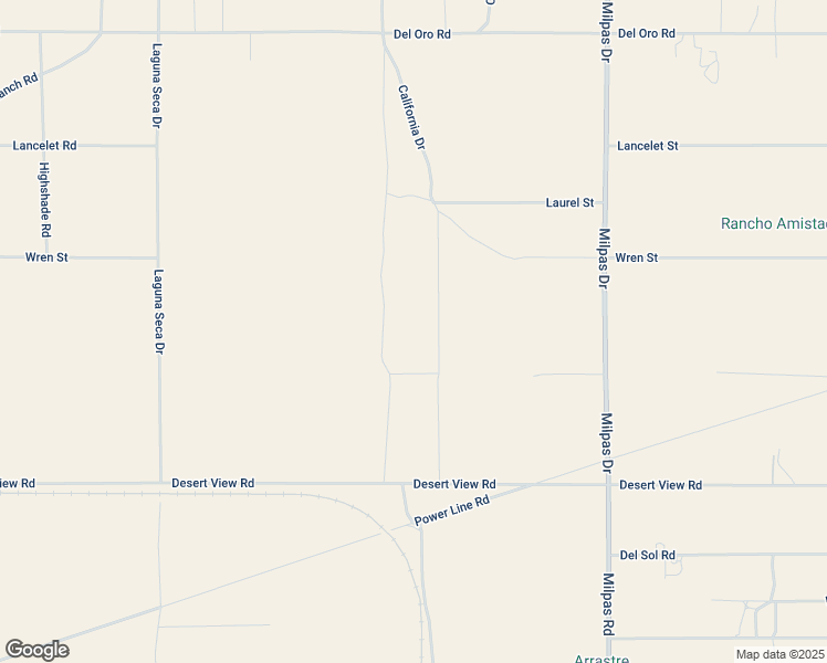 map of restaurants, bars, coffee shops, grocery stores, and more near Calliandra Road in San Bernardino County