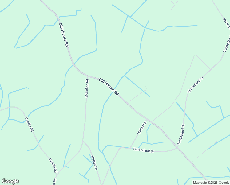 map of restaurants, bars, coffee shops, grocery stores, and more near 1501 Old Hamer Road in Hamer