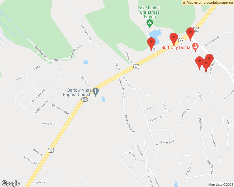 map of restaurants, bars, coffee shops, grocery stores, and more near 105 Robin Court in Hampstead