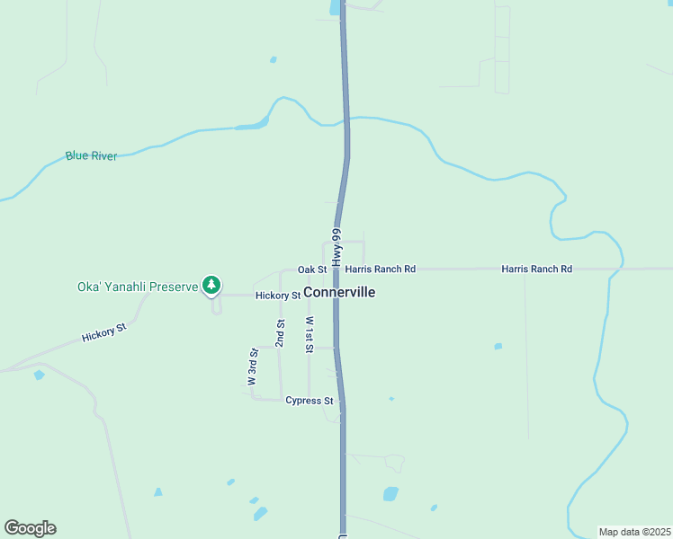 map of restaurants, bars, coffee shops, grocery stores, and more near in Connerville