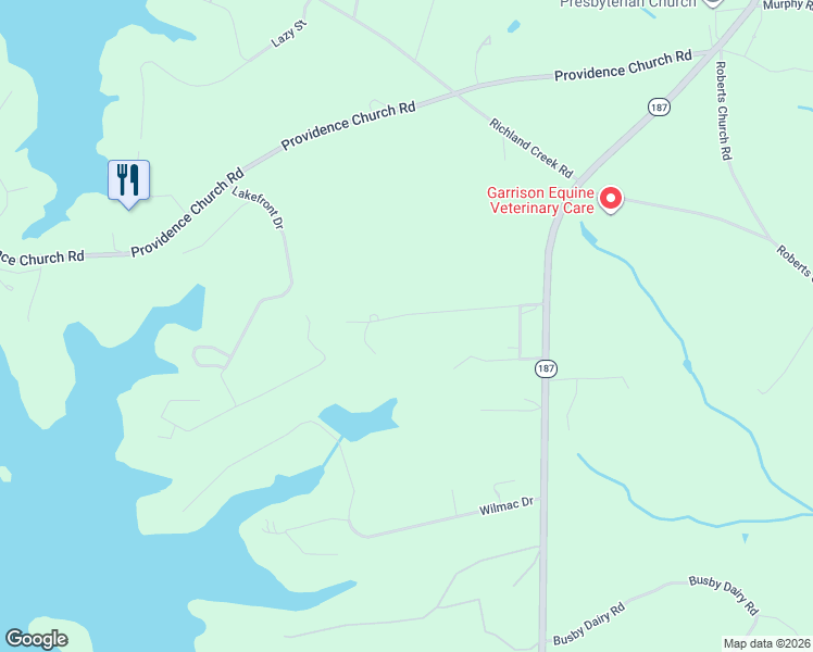 map of restaurants, bars, coffee shops, grocery stores, and more near 126 Capeview Lane in Anderson