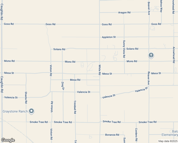 map of restaurants, bars, coffee shops, grocery stores, and more near Mesa Street in Phelan