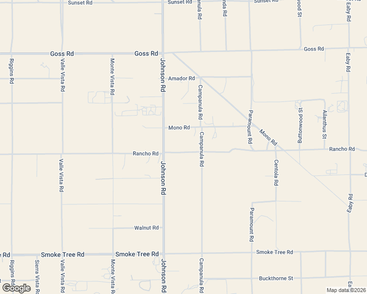 map of restaurants, bars, coffee shops, grocery stores, and more near 5056 Rancho Road in Phelan