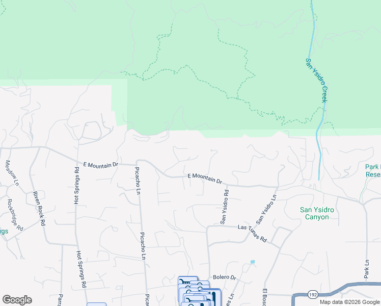 map of restaurants, bars, coffee shops, grocery stores, and more near 1440 Irvine Lane in Montecito