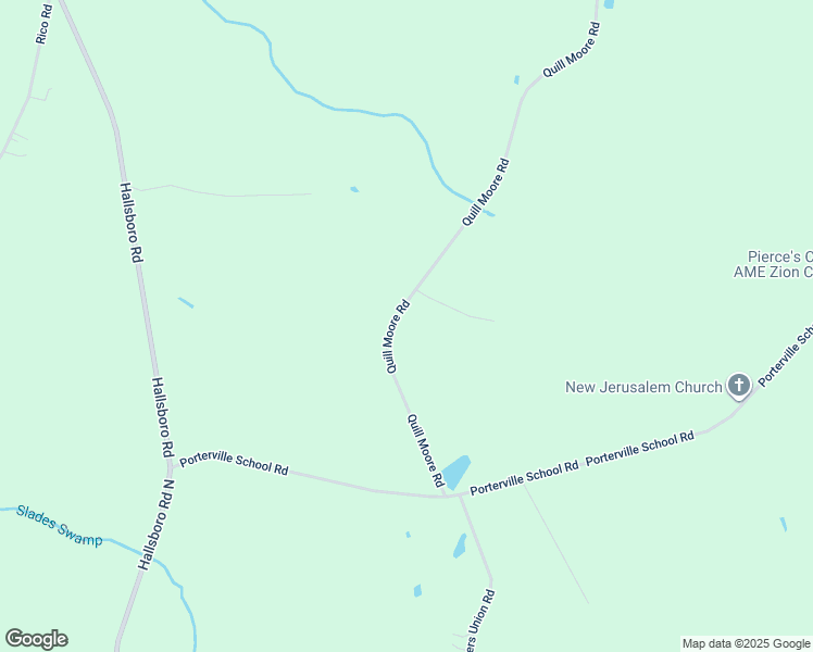 map of restaurants, bars, coffee shops, grocery stores, and more near 1135 Quill Moore Road in Clarkton